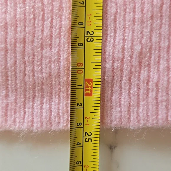 Crown & Ivy Pink Cardigan Gold Heart Buttons Coquette Feminine Balletcore Large - Picture 9 of 9